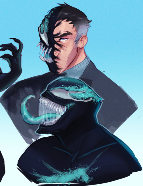 cowboyologist: sigma and gabe but venom/symbiote AU bcuz nobody stopped me 