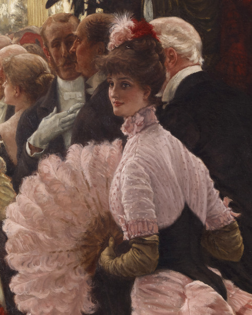 mysteriousartcentury:James Tissot (1836-1902), L'Ambitieuse (Political Woman), 1883-1885, oil on can