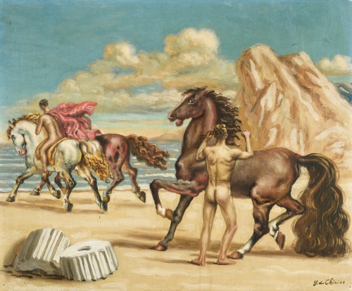 peira:Giorgio de Chirico:  Cavalli e Cavalieri (1930)