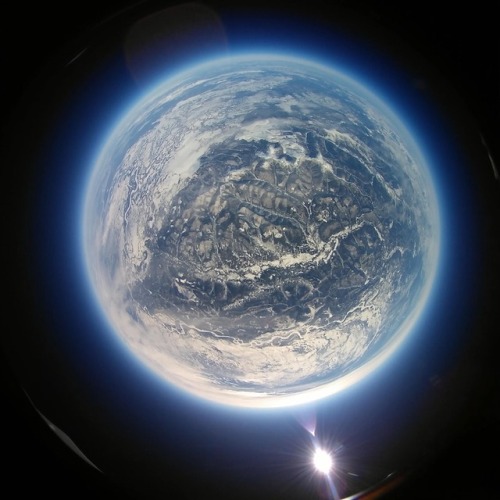 Here’s A Fisheye Photo Of Alaska Took From 93,000 Feet