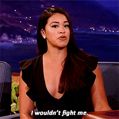 ginaalexisrodriguez:  Gina Rodriguez being cocky about her boxing skills. 