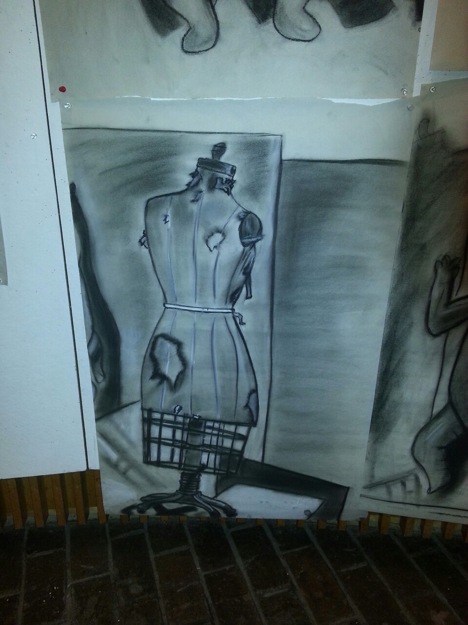 Art class. Drawing 101. Not too bad. This is alittle above my average work. I have