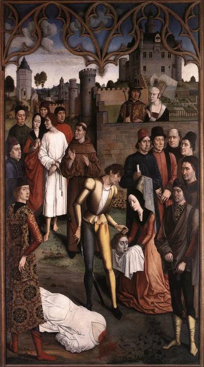 &ldquo;Ordeal by fire&rdquo; and &ldquo;Execution of the innocent Count&rdquo; by Dieric Bouts, 1460