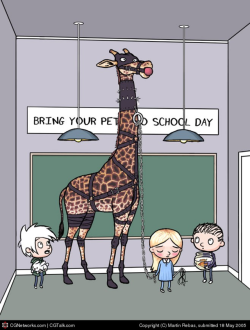 Well, okay. That giraffe is pretty good. or maybe they were bad&hellip;I’m not sure what the joke or reference behind this is, if there is one (a few people in the imgur comments were wondering too so it’s not just me.) but bless the internet for