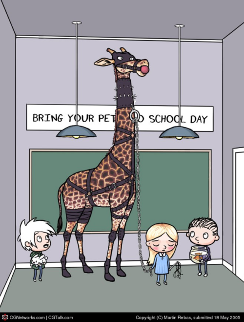 Well, okay. That giraffe is pretty good. or maybe they were bad…I’m not sure what the joke or reference behind this is, if there is one (a few people in the imgur comments were wondering too so it’s not just me.) but bless the internet for
