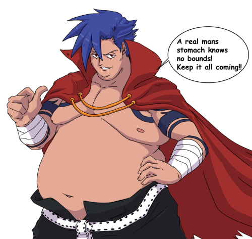 I was re watching Gurren Lagann with a friend.Kamina never fails to make me swoon <3 #weight gain
