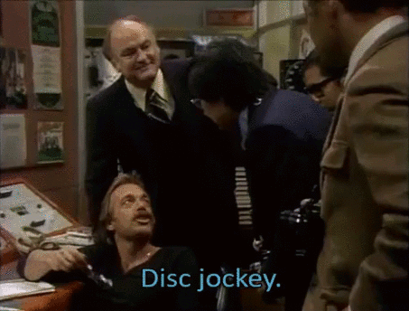 wkrp-in-cincinnati:This is a group of executives taking a tour of our radio station…