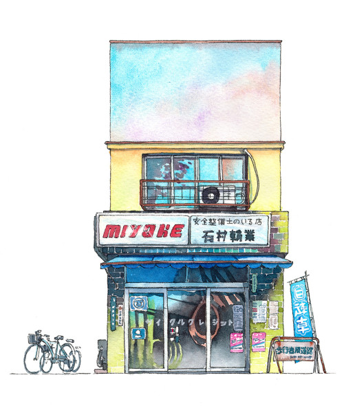 lustik: Tokyo Storefronts Series by Mateusz Urbanowicz. Artists on tumblr.