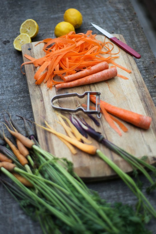 shitfree:  Carrot Ribbon Fettuccine Recipe (Photo Recipe) 