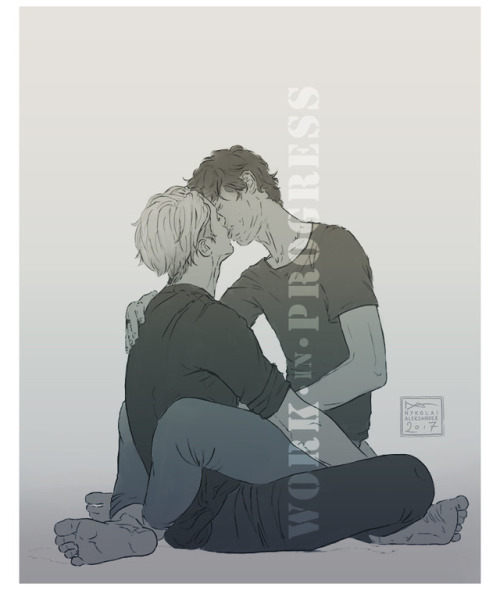 admemento: Victuuri SnugglesSketchesWatermarked, because book. - What book? The one I’m workin