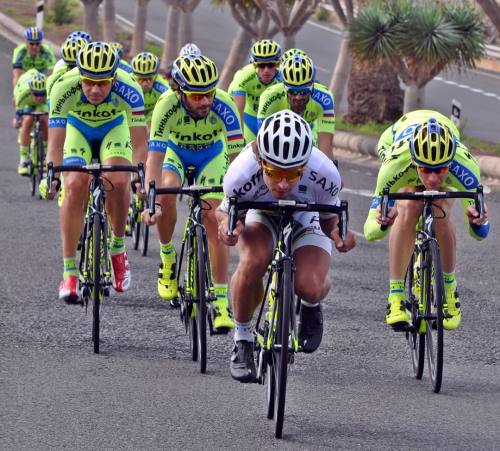 dfitzger: by @tinkoffsaxo: @petosagan and @pavelbrutt go into aero tuck in a descent on the second d