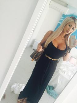 Sophie Dalzell Looks Stylish And Sophisticated Yet Still Shows Her Amazing Cleavage!