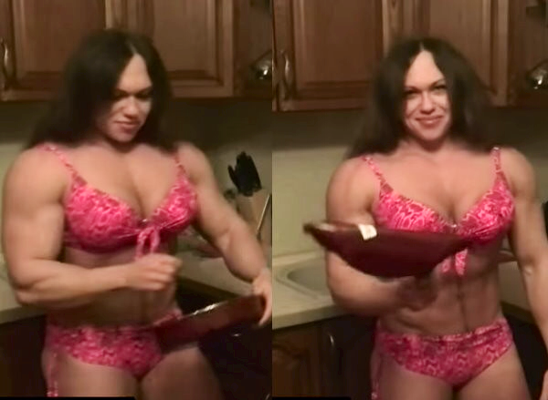 zimbo4444:  ..Natalia Trukhina..sexy kitchen muscle..   💪👩👍  She is so sexy!!!!!!