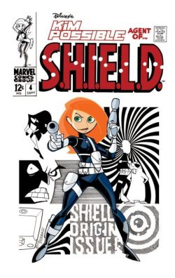 kenihewa:  Kim Possible, Agent of S.H.I.E.L.D. by Craig Rosseau (Jim Steranko homage) 