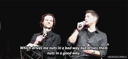 Jensen Using Its Driving Me Nuts Just For Jared To Tell The Pirate Joke. These 2 I Swear :p [Video: Gayled_it]