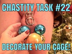 chastity-queen:  “Jingle balls, jingle