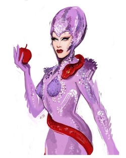 yourartur:  Sasha Velour 👽💜🐍🍎 IG: arthurshahverdyanart