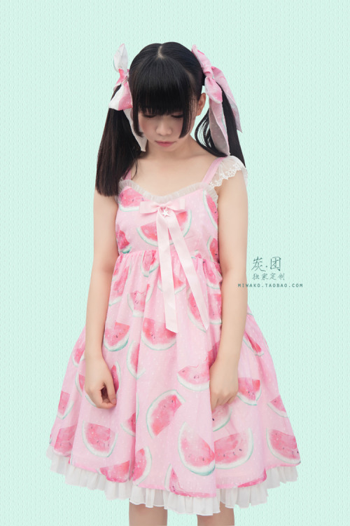 truth2teatold: Miwako Eat Watermelon with Me! series preorder - jumperskirt, skirt, cutsew, hair cl