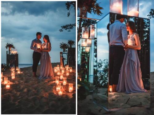 Romance by the sea shot by photographer Yulia BalanenkoFull photo shoot on Beach Wedding Tips