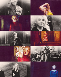 psychadeliachild:      FANGIRL CHALLENGE | FEMALE CHARACTERS (2/10) ❥ luna lovegood I don’t think you should be an Auror, Harry. The Aurors are part of the Rotfang Conspiracy, I thought everyone knew that. They’re working to bring down the Ministry
