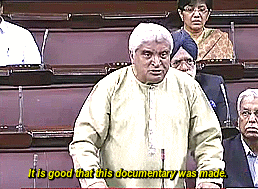 persie-official:Member of Parliament Javed Akhtar speaks about the BBC documentary