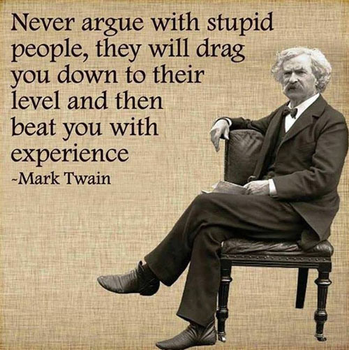 Mark Twain dropping the Truth Bomb