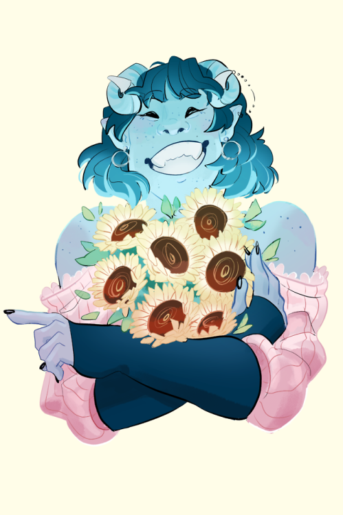 transmollymaukk: notsotinyblob: starting off the art year right with Jester !!  [id start/ A dr