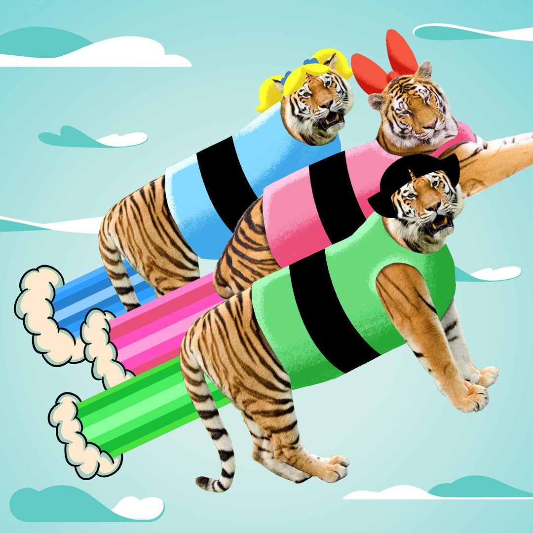 The Tigerpuff Grrrls are on their way to see the Uncle Grandpa movie tonight! 