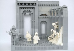 chromathegreat:  attackon-titan: The nine circles of hell from Dante’s Inferno recreated in Lego by Mihai Mihu I. LIMBO: A place of monotony, here the souls are punished to wander in restless existence while they moan helplessly in echoes between the