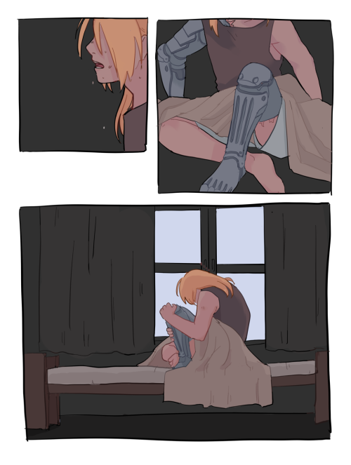 steamedbunns: ”it hurts.” wanted to redraw one of my fave fma pages………