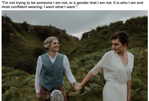 buzzfeedlgbt: We Asked A Bunch Of Dapper Brides About Rocking A Suit On Their Wedding Day (x)