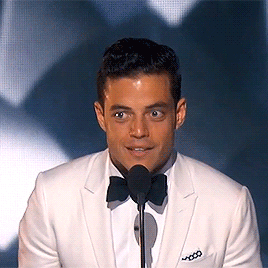 ramibabe:  Rami Malek during his speech for winning Lead Actor in a Drama Series