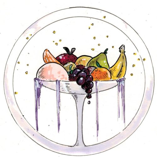 Day 1966Fruit Cocktail #daily #illustration #fruit #coctail #glass #drink #fruity #art #drawing http