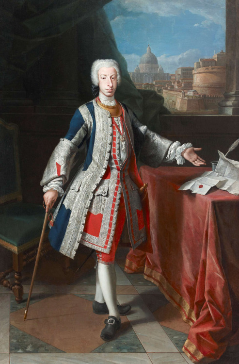 Portrait of Francisco Pescatori,Marquis of Saint Andres de Parma !1721-1791) by Agostino Masucci (16