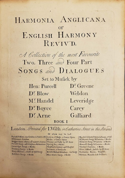 From: Harmonia anglicana, or, English harmony reviv&rsquo;d. London : I. Walsh, 1765?M1549 .H33 1765