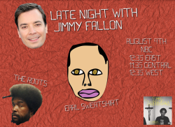 oddfuture:  Don’t miss Earl on Jimmy Fallon tonight!