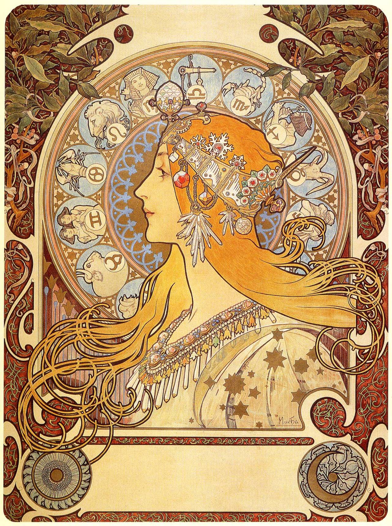 khaledaboualfa:  Alphonse Mucha  The master of Art Nouveau. Incredible inspiration