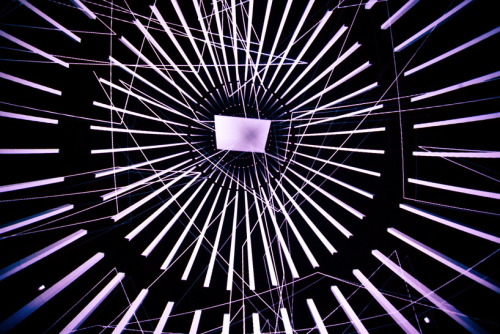 fohk:  dromos audiovisual installation optically alters time and space source 