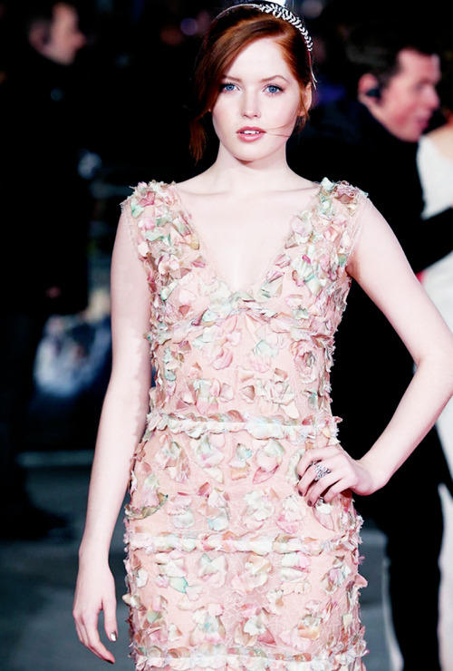 aarontvaeit:Ellie Bamberattends the European premiere of Pride and Prejudice and Zombies; London, Fe