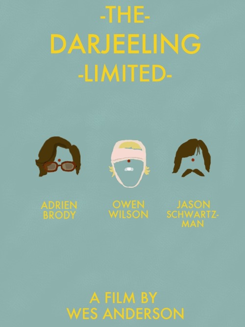 Minimal Movie Posters — The Darjeeling Limited Minimal Movie Poster