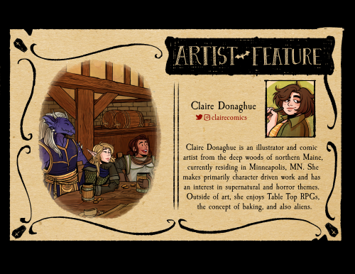 ️Creator Spotlight!️Today we have one of our merch artists, Claire Donaghue! Follow her on Twitter a