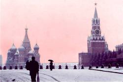 paulelabache:  Red Square and Snow (pink