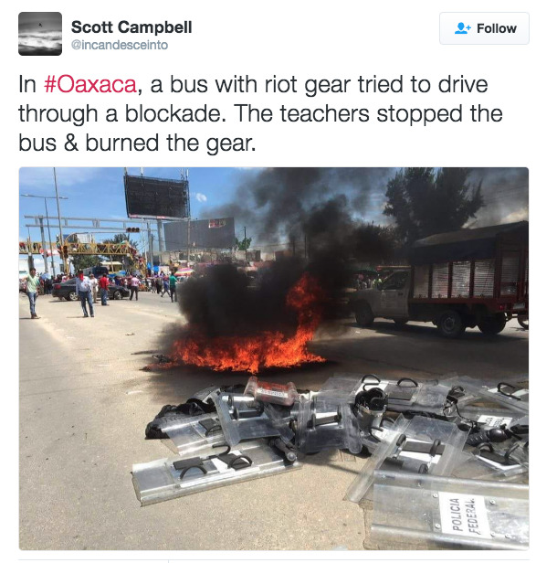 canisinculta:  The radical CNTE teachers union has been on the front lines in resisting