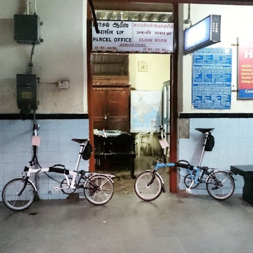 bromptonbcn: Checking the #Bromptons into the Parcel Office for the Nilgiri mountain train to Ooty. 