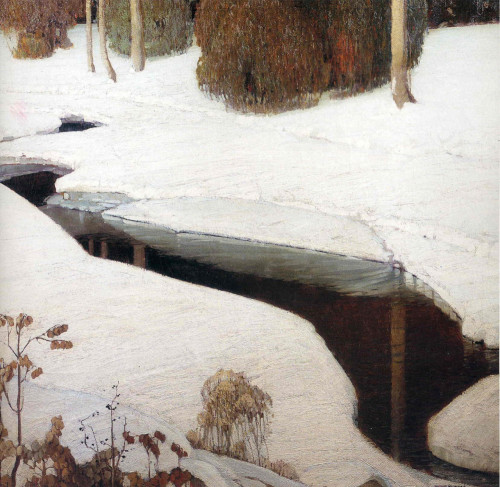 fafarago: “Snow” (date unknown) by William Victor Higgins (1884-1949)