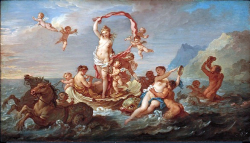 masterpiecedaily: Charles-Joseph Natoire Triumph of Amphritrite 1730s