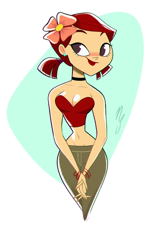 brokenlynx21:  Got some more drawings of the girls from the Total Drama series!More