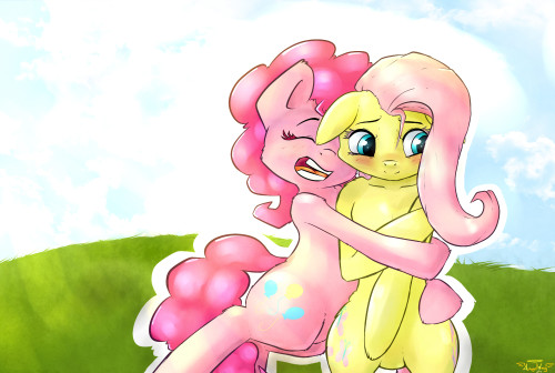 donnys-boy:  Pinkie Hugs are best hugs o3o by ~AngelWing314  EEEE~ <333