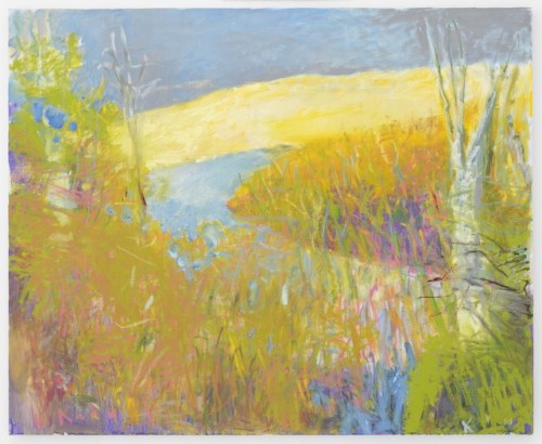Wolf Kahn River Bend, 2013 Oil on Canvas