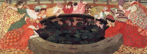 little-miss-melancholy:L’Eau Mystérieuse, 1911 & detailErnest Biéler